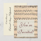 Bladmuziek Score Opmerkingen Kaart (Voorkant / Achterkant)