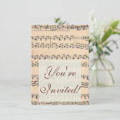 Bladmuziek Score Opmerkingen Kaart (Staand voorkant)