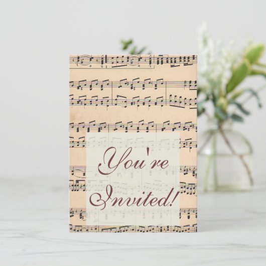  Bladmuziek Score Opmerkingen Kaart (Staand voorkant)