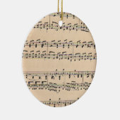  Bladmuziek Score Opmerkingen Keramisch Ornament (Rechts)