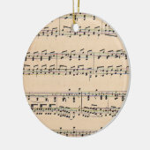  Bladmuziek Score Opmerkingen Keramisch Ornament (Links)