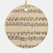  Bladmuziek Score Opmerkingen Keramisch Ornament (Achterkant)