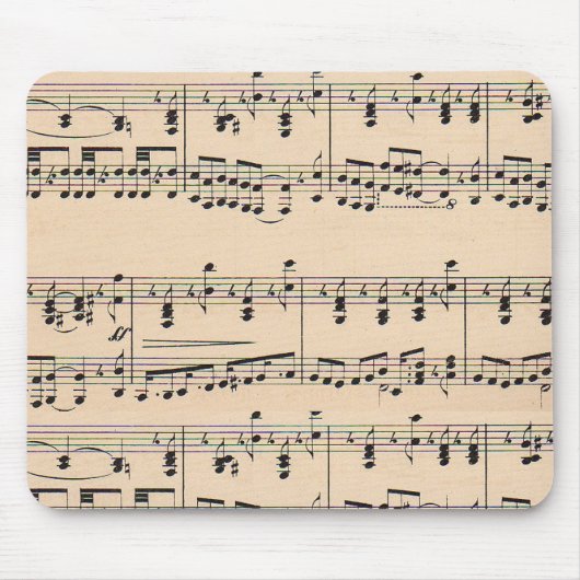 Bladmuziek Score Opmerkingen Muismat (Voorkant)