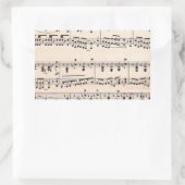 Bladmuziek Score Opmerkingen Rechthoekige Sticker (Tas)