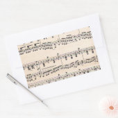 Bladmuziek Score Opmerkingen Rechthoekige Sticker (Envelop)