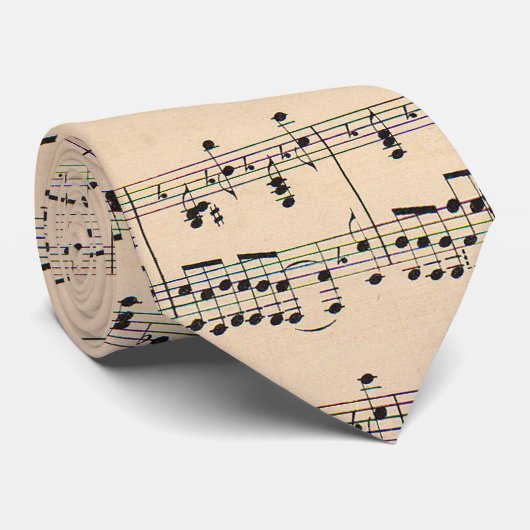 Bladmuziek Score Opmerkingen Stropdas (Opgerold)