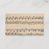  Bladmuziek Score Opmerkingen Visitekaartje (Achterkant)