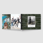 Bladmuziek Script Green Afstuderen Guest Book Gastenboek (Volledig)