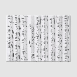 Bladmuziek uit het verleden tissuepapier