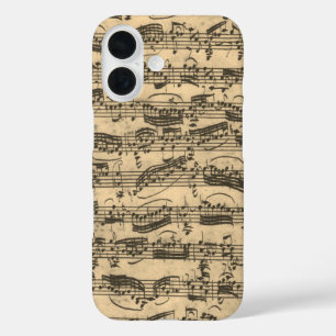 Bladmuziek van JS Bach iPhone 16 Hoesje