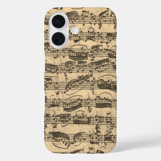 Bladmuziek van JS Bach Case-Mate iPhone Case (Achterkant)