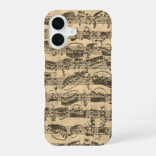 Bladmuziek van JS Bach iPhone 16 Hoesje