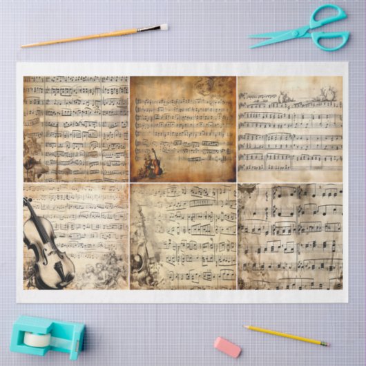 Bladmuziek voor Kunst en Ambacht Tissuepapier (Craft)