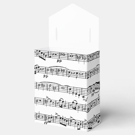 Bladmuziek voor piano Overweging Bedankdoosjes (Geopend)