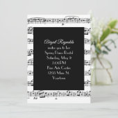 Bladmuziek voor piano Overweging Uitnodigen Kaart (Staand voorkant)