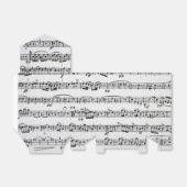 Bladmuziek voor piano recital bedankdoosjes (Uitgevouwen)