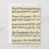  bladmuziek voor pianorecital kaart (Achterkant)