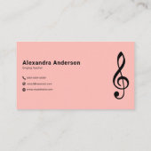 Bladmuziek - Zangleraar Visitekaartje (Achterkant)