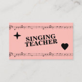 Bladmuziek - Zangleraar Visitekaartje (Voorkant)