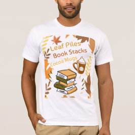 Bladpalen-Boekenstapels-Cacao-mokken T-shirt