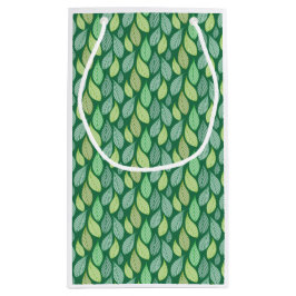 Bladpatroon Achtergrond Gift Bag Klein Cadeauzakje