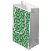 Bladpatroon Achtergrond Gift Bag Klein Cadeauzakje (Achterkant Gekanteld)