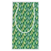 Bladpatroon Achtergrond Gift Bag Klein Cadeauzakje (Voorkant)