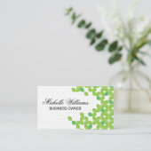 Bladpatroon achtergrond visitekaartje (Staand voorkant)