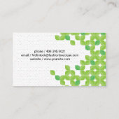 Bladpatroon achtergrond visitekaartje (Achterkant)