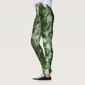 bladpatroon banaanbladeren ontwerp leggings (Links)