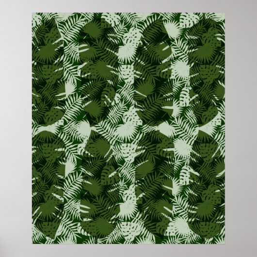 bladpatroon banaanbladeren ontwerp poster (Voorkant)