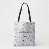 Bladpatroon Beste leraar ooit Tote Bag (Voorkant)