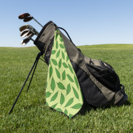 Bladpatroon, blad patroon, lente bladeren golfhanddoek