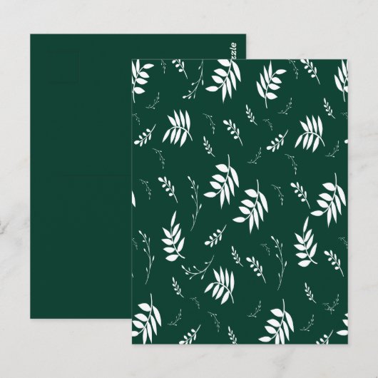 bladpatroon briefkaart (Voorkant / Achterkant)