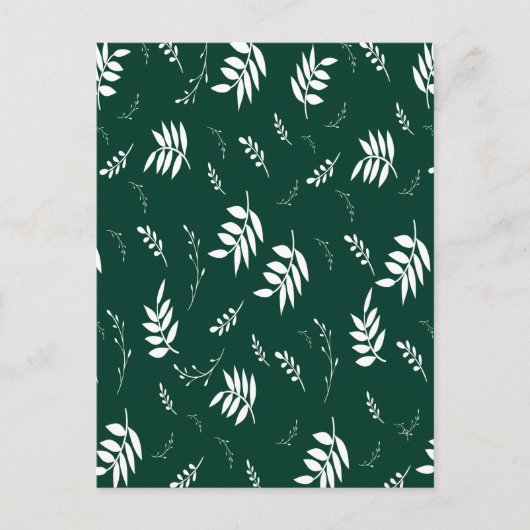 bladpatroon briefkaart (Voorkant)