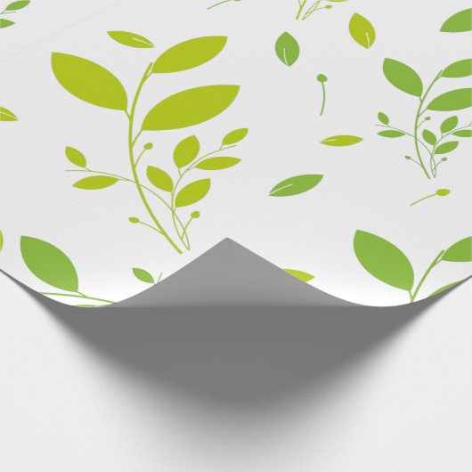 bladpatroon cadeaupapier (Hoek)