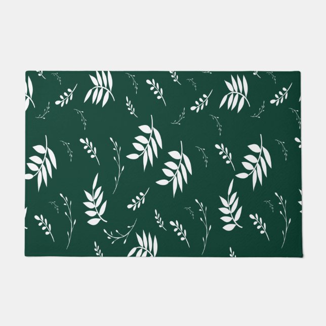 bladpatroon deurmat (Voorkant)