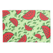 Bladpatroon en watermeloenen kussensloop (Voorkant)