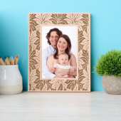 bladpatroon gegraveerde lijstjes