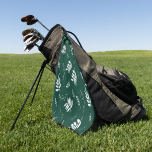 bladpatroon golfhanddoek