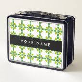 Bladpatroon, Groene bladeren, Jouw naam (Achterkant)