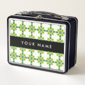 Bladpatroon, Groene bladeren, Jouw naam (Voorkant)