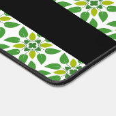 Bladpatroon, Groene bladeren, Jouw naam Bureaumat (Hoek)