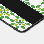 Bladpatroon, Groene bladeren, Jouw naam Bureaumat (Hoek)