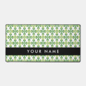 Bladpatroon, Groene bladeren, Jouw naam Bureaumat (Voorkant)