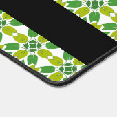 Bladpatroon, Groene bladeren, Jouw naam Bureaumat (Hoek)