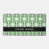 Bladpatroon, Groene bladeren, Jouw naam Bureaumat (Voorkant)