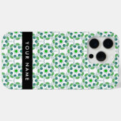 Bladpatroon, Groene bladeren, Jouw naam Case-Mate iPhone Case (Achterkant (horizontaal))