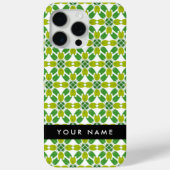 Bladpatroon, Groene bladeren, Jouw naam Case-Mate iPhone Case (Achterkant)