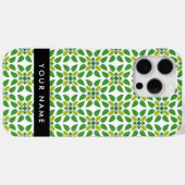 Bladpatroon, Groene bladeren, Jouw naam Case-Mate iPhone Case (Achterkant (horizontaal))
